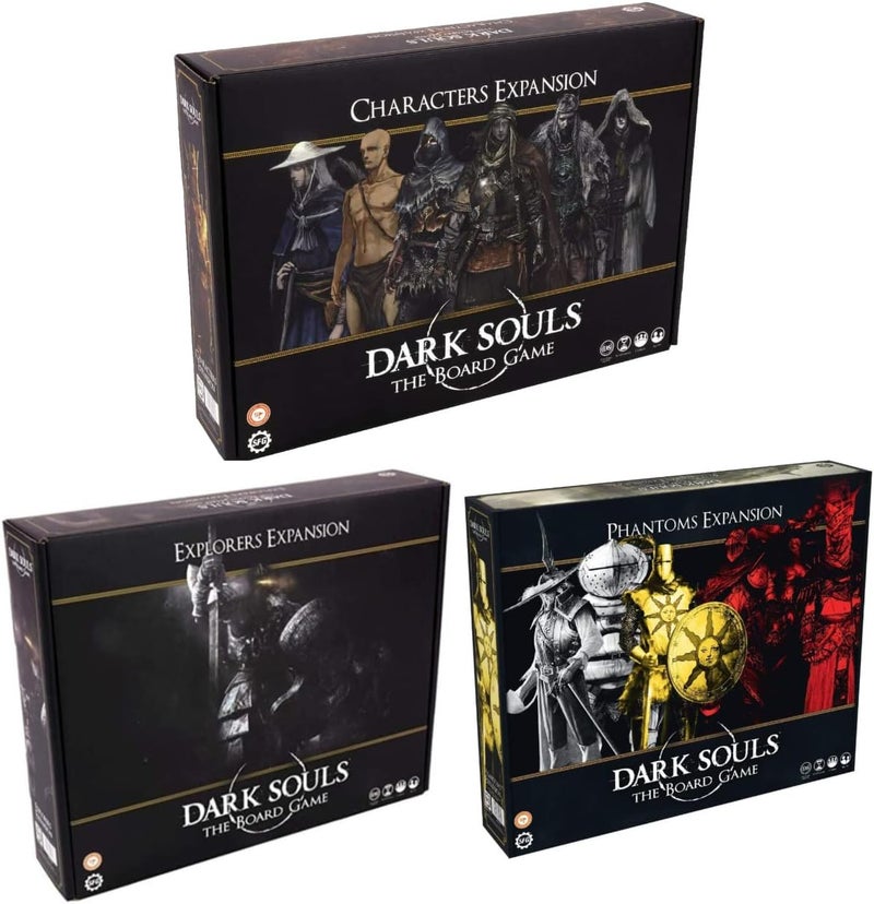 Love begans Dark Souls Board Game Explorers Expansion Bundle with Dark Souls Phantom Expansion and Character Expansion Board Game (3 Items) - Image 1